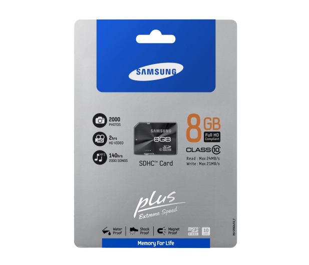 Samsung 8GB SDHC Plus 24MB/s - 104004 - zdjęcie 3